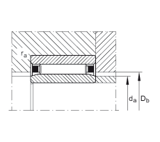 滾針軸承 NAO15X32X12-IS1, 無擋邊