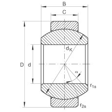 關節軸承 GE6-FO, 根據 DIN ISO 12 240-1 標準，需維護