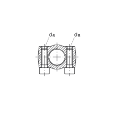 液壓桿端軸承 GIHRK20-DO, 根據(jù) DIN ISO 12 240-4 標(biāo)準(zhǔn)，帶右旋螺紋夾緊裝置，需維護(hù)