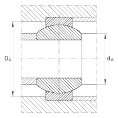 關(guān)節(jié)軸承 GE8-FO, 根據(jù) DIN ISO 12 240-1 標(biāo)準(zhǔn)，需維護(hù)